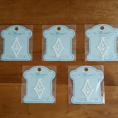 イカリ  刺しゅうモチーフ  レース  5枚セット