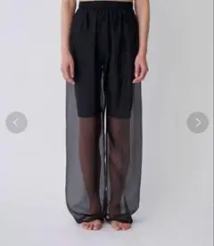 ENOF sheer pants ブラック Mサイズのサムネイル