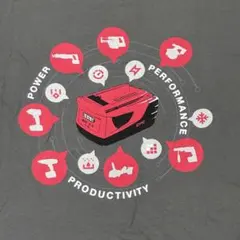 HILTI ヒルティ 企業ロゴ Tシャツ 3XL チャコールグレー ギルダンのサムネイル