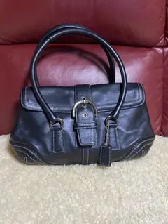 coachコーチ レザーハンドバッグ ソーホー 黒 Y2K - メルカリ