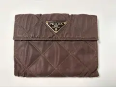 PRADA ブラウン　二つ折り財布