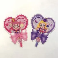 劇場版 キミとアイドルプリキュア 入場特典 うちわ型クリアカード 2枚セット