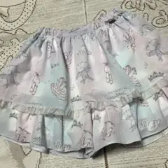 美品♡メゾピアノ♡2段フリルキュロットスカート120