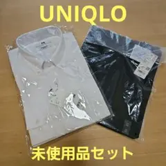 未使用★ユニクロ スーパーノンアイロン スリムフィットＹシャツ L ＆ 長袖T