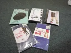 ワコール　タイツ　ソックス　オーバーニー　レギンス　5足