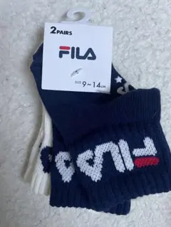 Fila 靴下　9㌢〜14㌢　白・紺2足セット