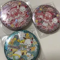 サンリオ キラキラBIG缶バッジ 3点セット