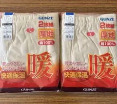 GUNZE RJ5502K 長ズボン下 2枚組 Lサイズ　2セット　4枚
