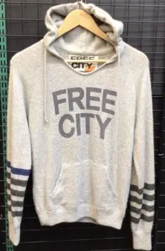 FREE CITY グレー カシミヤ パーカー 70-0310-2-B 2026年最新】FREE CITY カラー：グレイ系 メンズ パーカーの人気