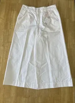 8分丈ワイドパンツ オフホワイト Ｍ