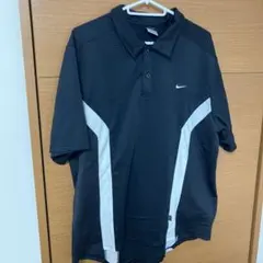 Nike DRI-FIT ブラックポロシャツ XL