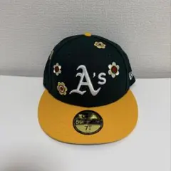 【美品】NewEra 59FIFTYOaklandAthletics 7 1/4
