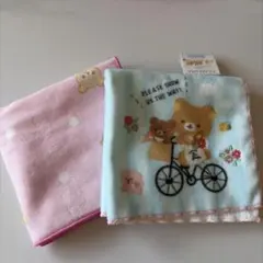 新品　リラックマ タオルハンカチ 2枚セット