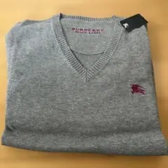 C*2様 新品タグ付き　BURBERRY BLACK LABEL Vネックニットのサムネイル