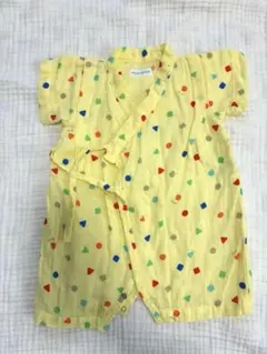 美品 ミキハウス 幾何学模様甚平 SSサイズ