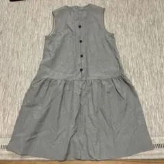 グレー ノースリーブ ワンピース　キッズ130