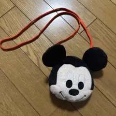 ミッキーマウス 顔型ポーチ