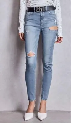 ハイウエスト デニム