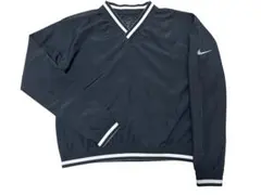 NIKE ナイキ Vネック ナイロンプルオーバー ブラック M
