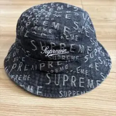 ⭐️未使用品⭐️Supreme シュプリーム クラッシャー ブラック　バケットハット Supreme シュプリーム 24AW Classic Logo Crusher クラシック ロゴ