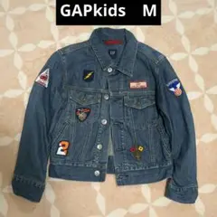 GAPkids　ギャップキッズ　М　デニム　Gジャン　ワッペン　おしゃれ