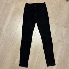 GU 裏起毛パンツ　ブラック