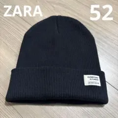 ✨ZARA ニット帽　ブラック　52㎝　子供用