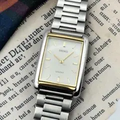 90s Vintage Seiko Lucent メンズ腕時計 レクタンギュラーのサムネイル