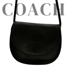 【美品】OLD COACHCOACH ショルダーバッグ ブラック レザー