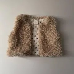 H&M ベージュ ボアベスト 68