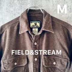 ✅【FIELD&STREAM】長袖シャモアクロスワークシャツMダークブラウン