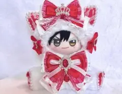 おすわりぬい服 白猫 ピンク ちびぐるみ - メルカリ