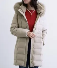 INDIVI ダウンコート グレージュ Sサイズ