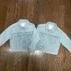 【ZARA】ザラキッズ デニムジャケット 110～120cm 双子2枚セット