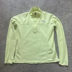 THE NORTH FACE ハーフジップ トップス M イエロー