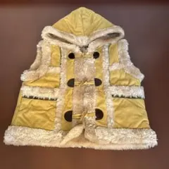 MPS イエローファーダッフルコート　130㎝