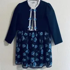 【美品】フォーマルセットアップ フォーマルワンピース セレモニードレス 130