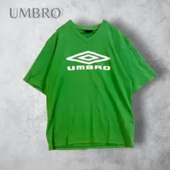 【UMBRO】　ビックロゴプリント　半袖トップス　グリーン　緑　M〜L メンズのサムネイル
