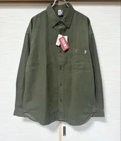 CHUMS チャムス オーバーサイズドコーデュロイシャツ XXLサイズ オリーブのサムネイル