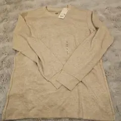UNIQLO　ソフトタッチクルーネックT　ベージュ