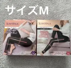 SLIM WALK 着圧レギンス ブラック M