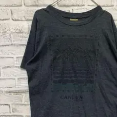 USA製90sヴィンテージTシャツ！シングルステッチグレー半袖古着M0416