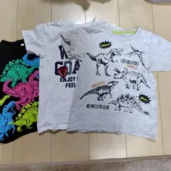 マザウェイズ　恐竜デザイン Tシャツ 3枚セット　130cm