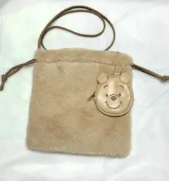 プーさん ポーチ付きショルダーバッグ