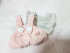 ぬい服 10cm Tシャツ サロペット