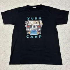ゆるキャンTシャツ ブラック　志摩リン