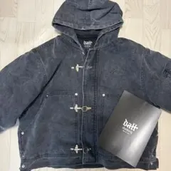 datt clothing フード付きジャケット Sサイズ ダークグレーフル