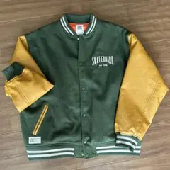 VISION STREET WEAR スタジャン M 深緑 茶色