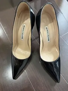 MANOLO BLAHNIK ブラック ハイヒール 21.5cmのサムネイル