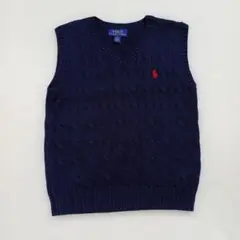 Polo Ralph Lauren ネイビー ベスト 4/4T